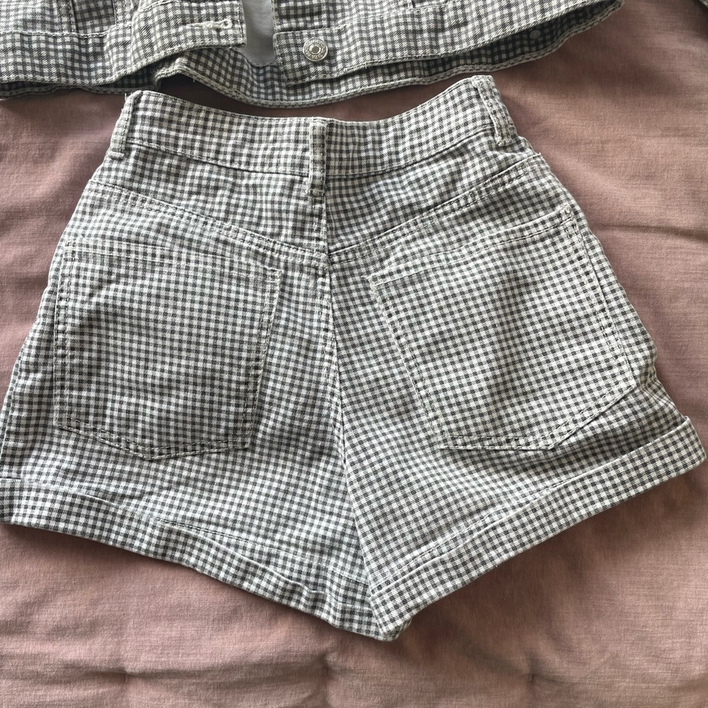 Zara Checkered Jacket and Shorts Set - Picture 7 of 9